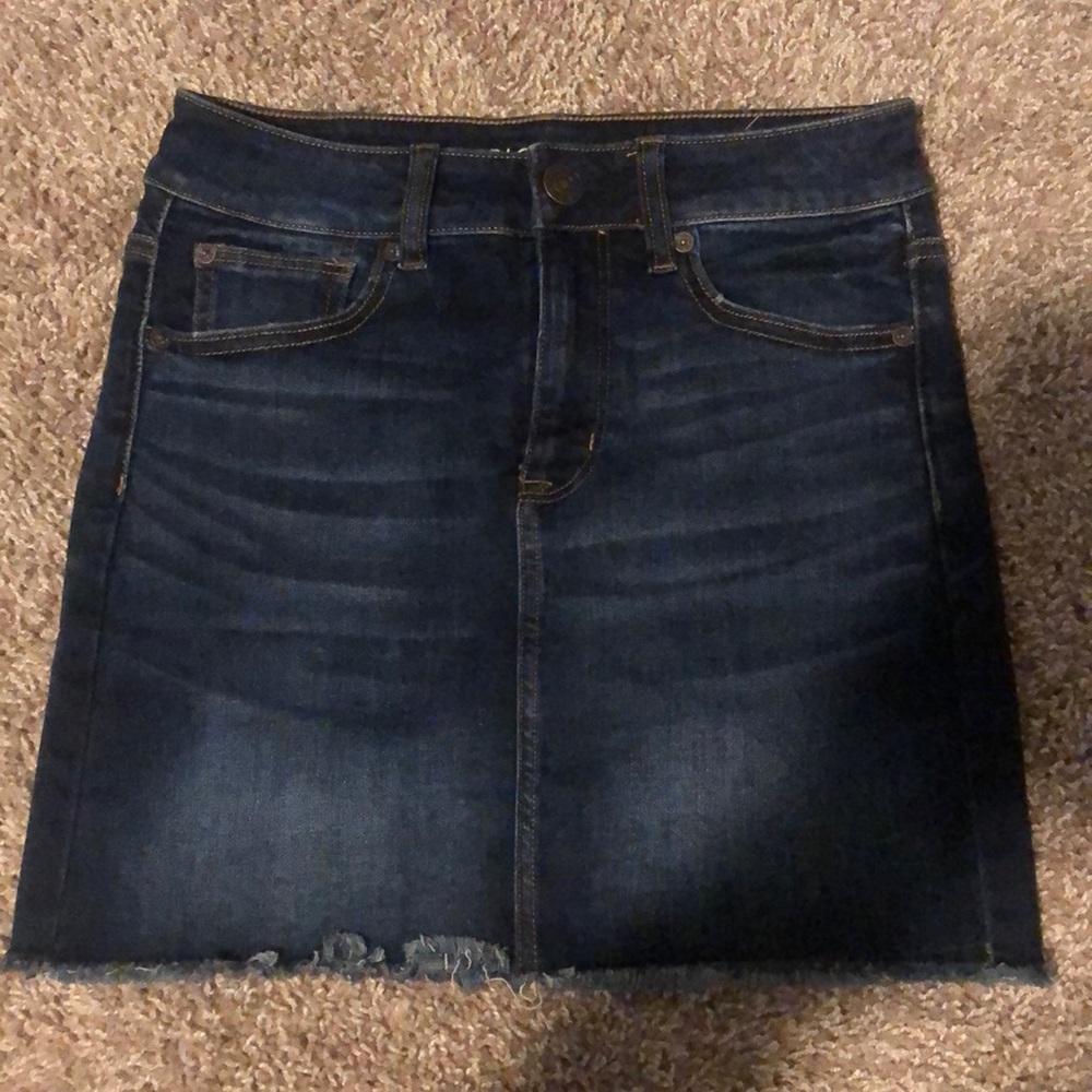 High rise mini skirt